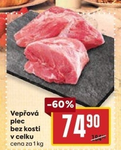 Vepřová plec bez kosti
