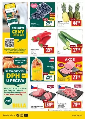 akční leták BILLA 7.2.2024-13.2.2024