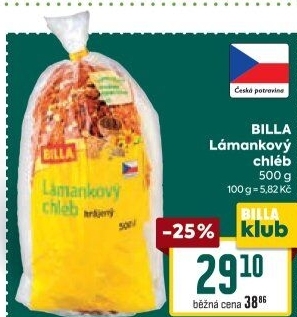 Chléb lámankový Billa