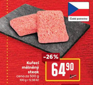 Kuřecí steak mletý