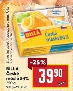 Máslo Billa