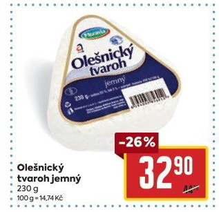 Tvaroh jemný Olešnický Moravia