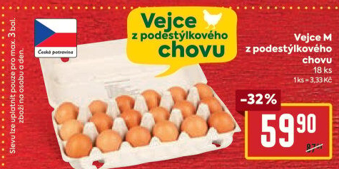 Vejce z podestýlky M