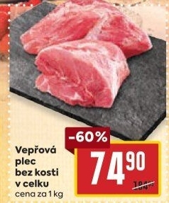Vepřová plec bez kosti