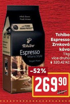 Zrnkové kávy Tchibo Espresso
