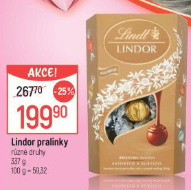 Bonboniéra Pralinky Lindor Lindt