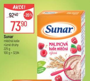 Kaše mléčná Sunar