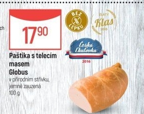 Paštika s telecím masem Játrovka Globus