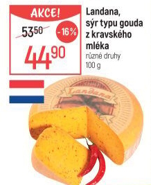 Sýr Gouda kozí ochucená Landana