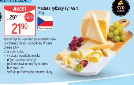 Sýr tylžský Sýrařův výběr Madeta