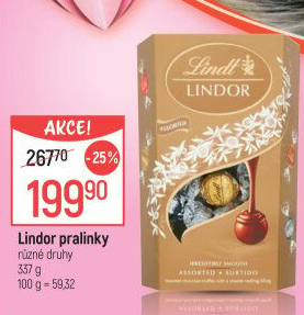 Bonboniéra Pralinky Lindor Lindt