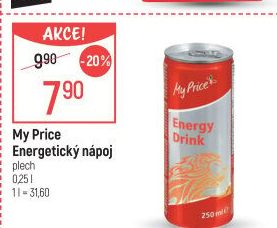 Energetický nápoj My Price