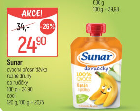 Kapsička do ručičky Ovocný příkrm Sunar