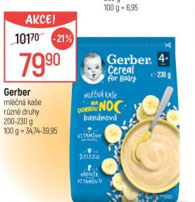 Kaše mléčná Gerber Natural for Baby