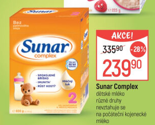 Kojenecká výživa Sunar Complex
