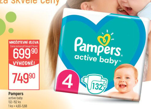 Pleny dětské Active Baby Pampers