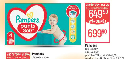 Pleny dětské Pampers Pants