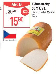 Sýr Eidam uzený 30% Lacrum