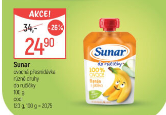 Kapsička do ručičky Ovocný příkrm Sunar