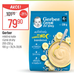 Kaše mléčná Gerber Natural for Baby