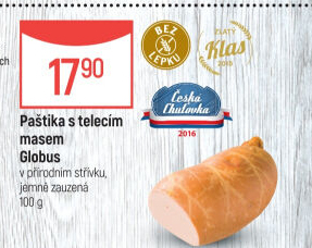 Paštika s telecím masem Játrovka Globus