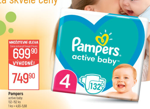 Pleny dětské Active Baby Pampers