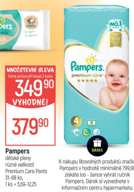 Pleny dětské Pampers Pants Premium Care