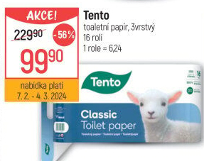 Toaletní papír 3vrstvý Tento