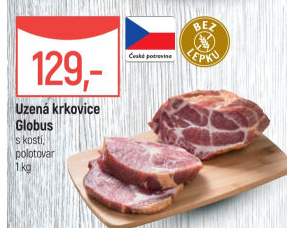 Uzená krkovice s kostí Globus