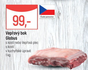 Vepřový bok s kostí Globus