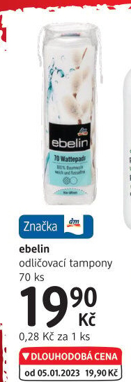 Odličovací tampony Ebelin