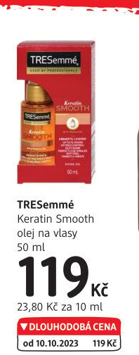 Olej na vlasy Keratin Smooth TRESemmé