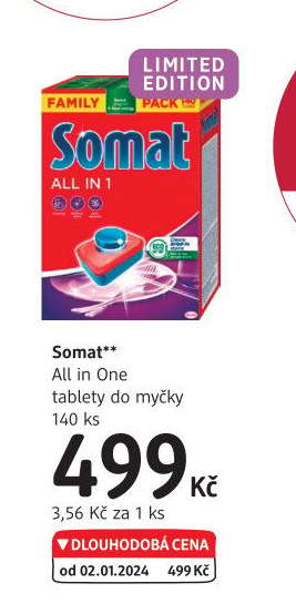 Tablety do myčky All in 1 Somat