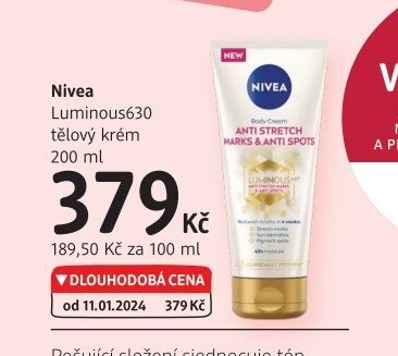 Tělový krém Luminous630 Nivea