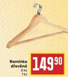 Dřevěná ramínka