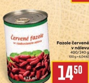 Fazole červené - konzerva