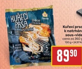 Kuřecí prsa k natrhání sous vide Vodňanské kuře