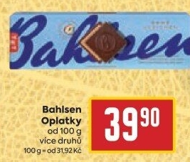 Oplatky Bahlsen