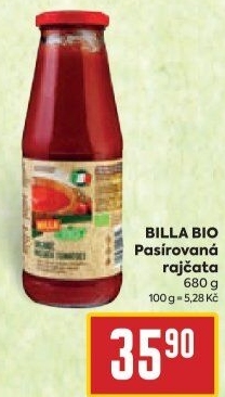 Pasírovaná rajčata Bio Billa