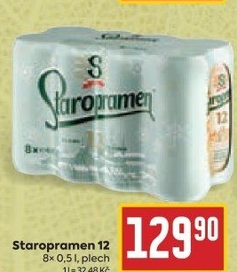 Pivo světlý ležák 12° Staropramen