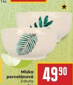 Porcelánová miska
