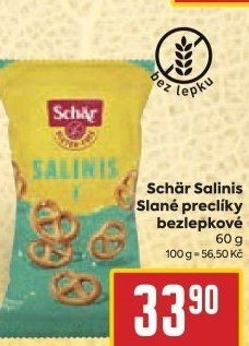 Preclíky Salinis bez lepku Schär