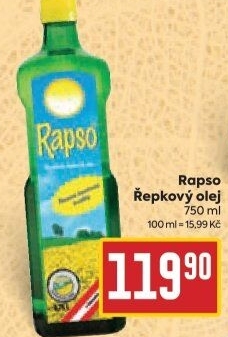 Řepkový olej Rapso