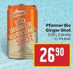 Šťáva Ginger Shot bio Pfanner