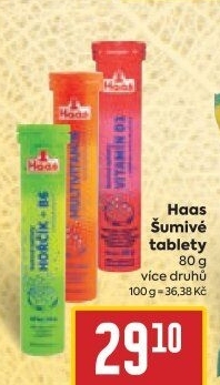Šumivé tablety Haas