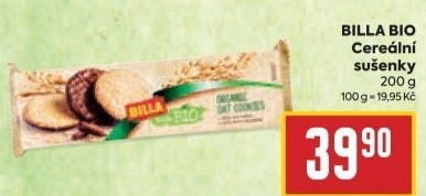 Sušenky cereální polomáčené Bio Billa