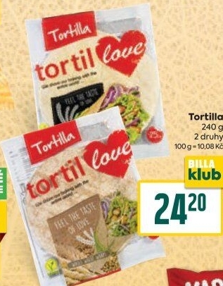 Tortilla pšeničná TortilLOVE
