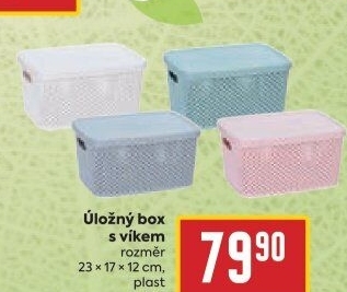 Úložný box s víkem