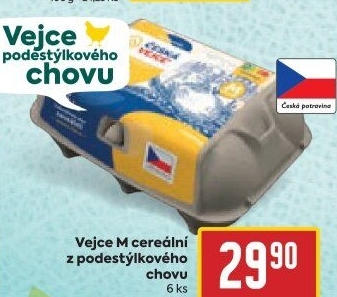 Vejce M cereální z podestýlky