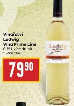 Vína Prime Line Vinařství Ludwig